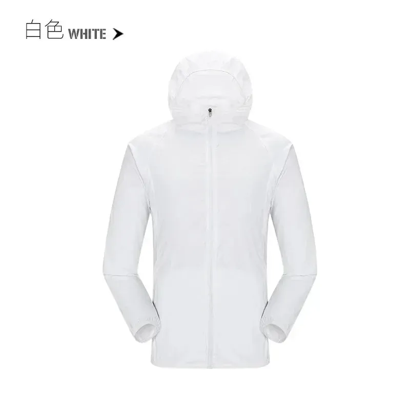 Camping Rain Coat Men Women Windbreaker Women Men's Waterproof Jacket Sun Protect Clothing Fishing Rain Wind Breaker Jacket Men