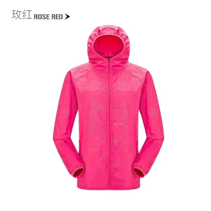 Camping Rain Coat Men Women Windbreaker Women Men's Waterproof Jacket Sun Protect Clothing Fishing Rain Wind Breaker Jacket Men
