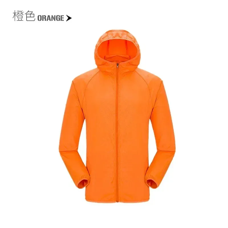 Camping Rain Coat Men Women Windbreaker Women Men's Waterproof Jacket Sun Protect Clothing Fishing Rain Wind Breaker Jacket Men