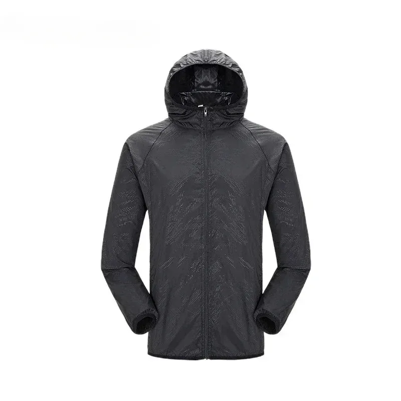 Camping Rain Coat Men Women Windbreaker Women Men's Waterproof Jacket Sun Protect Clothing Fishing Rain Wind Breaker Jacket Men