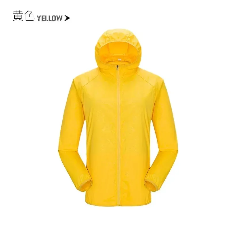 Camping Rain Coat Men Women Windbreaker Women Men's Waterproof Jacket Sun Protect Clothing Fishing Rain Wind Breaker Jacket Men
