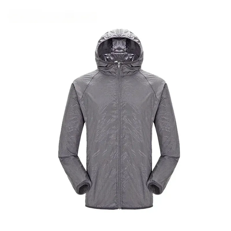 Camping Rain Coat Men Women Windbreaker Women Men's Waterproof Jacket Sun Protect Clothing Fishing Rain Wind Breaker Jacket Men