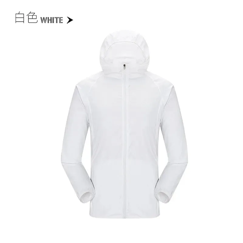 Camping Rain Jacket Men Women Waterproof Sun Protection Clothing Fishing Hunting Clothes Quick Dry Skin Windbreaker With Pocket