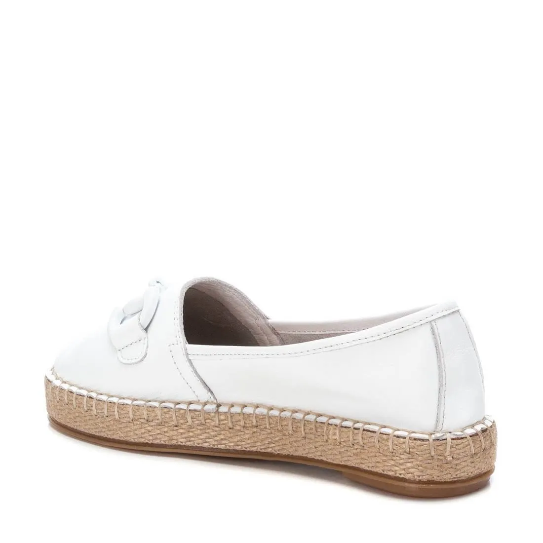 Carmela White Leather Slip On Shoes