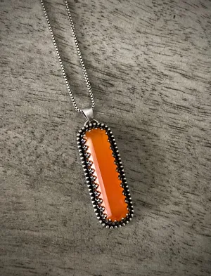Carnelian Bar Necklace