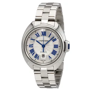 Cartier Cle Automatic Silver Dial Ladies Watch WSCL0005