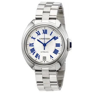 Cartier Cle Automatic Silver Dial Ladies Watch WSCL0006