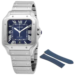 Cartier Santos De Cartier Blue Dial Men's Watch WSSA0030