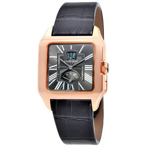 Cartier Santos Dumont Gray Galvanized Flinque Dial Men's Watch W2020068 5089G-030