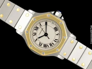 Cartier Santos Octagon Ladies Watch - Stainless Steel & 18K Gold