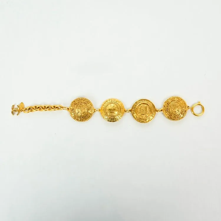 CHANEL Cambon Bracelet Gold Statement