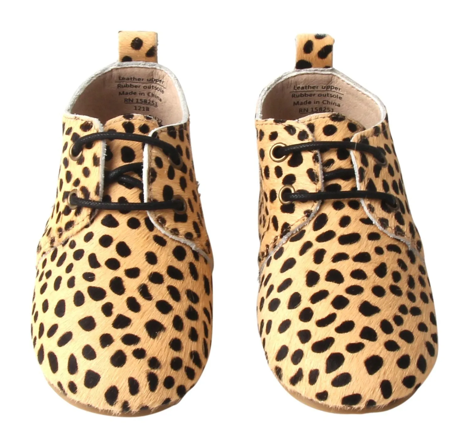 Cheetah - Oxfords - US Size 5-8 - Hard Sole