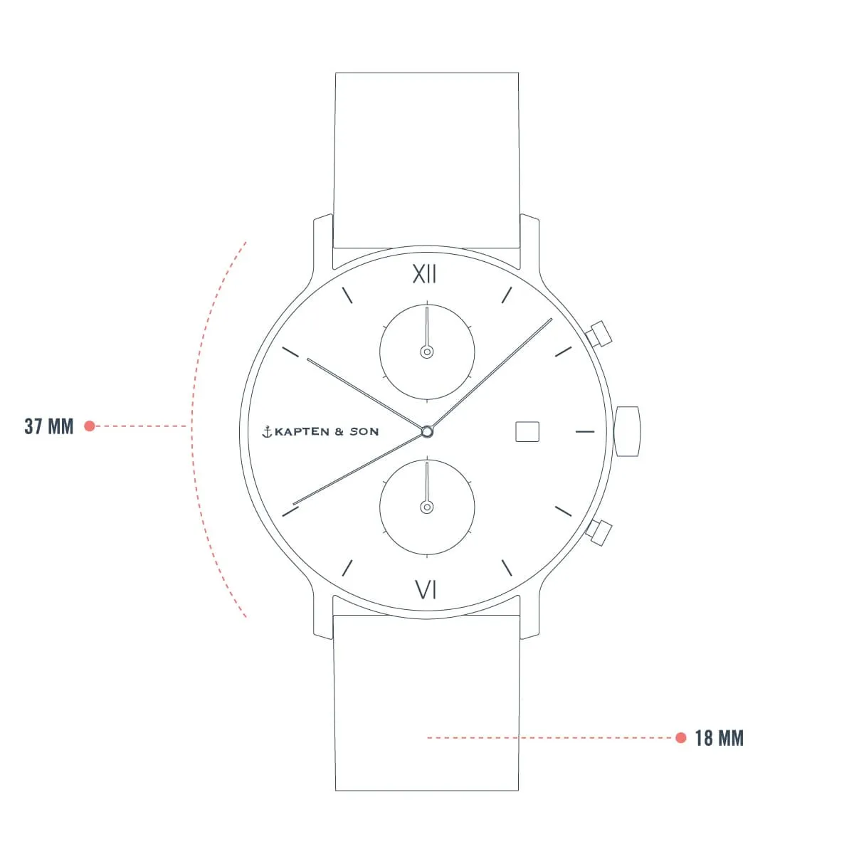 Chrono Small Gold White & Bicolour Steel
