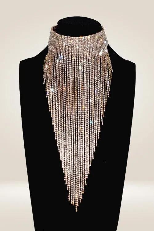 Chunky Collar Rhinestone Statement Necklace