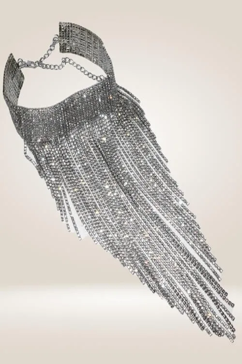Chunky Collar Rhinestone Statement Necklace