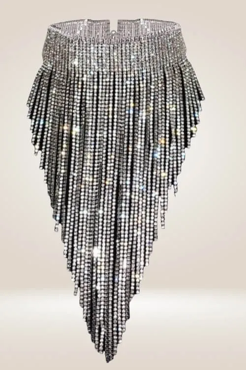 Chunky Collar Rhinestone Statement Necklace