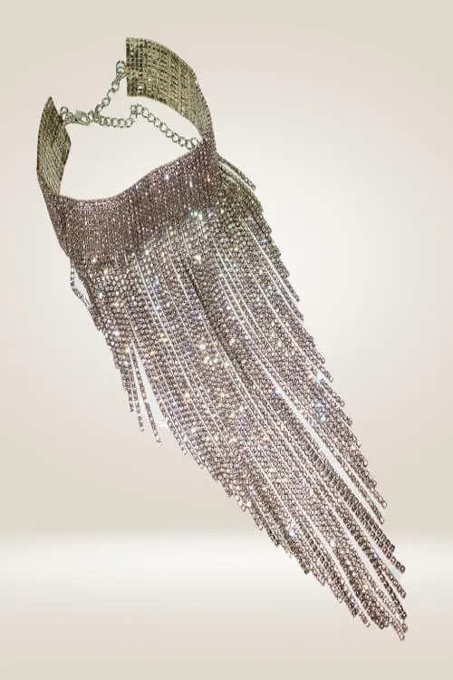 Chunky Collar Rhinestone Statement Necklace