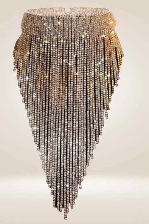 Chunky Collar Rhinestone Statement Necklace
