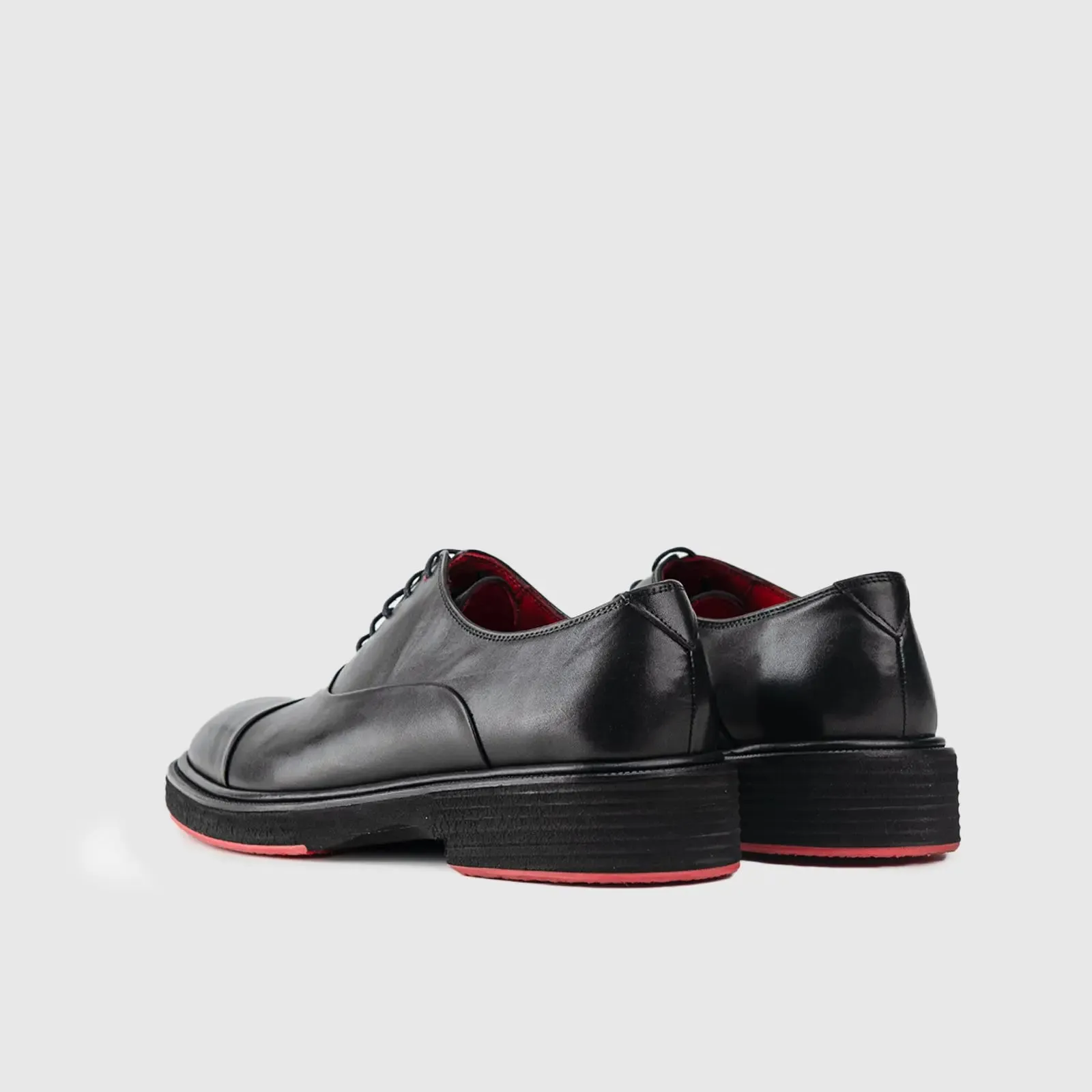 Chunky Sole Dress Oxfords 0238 Black Matt