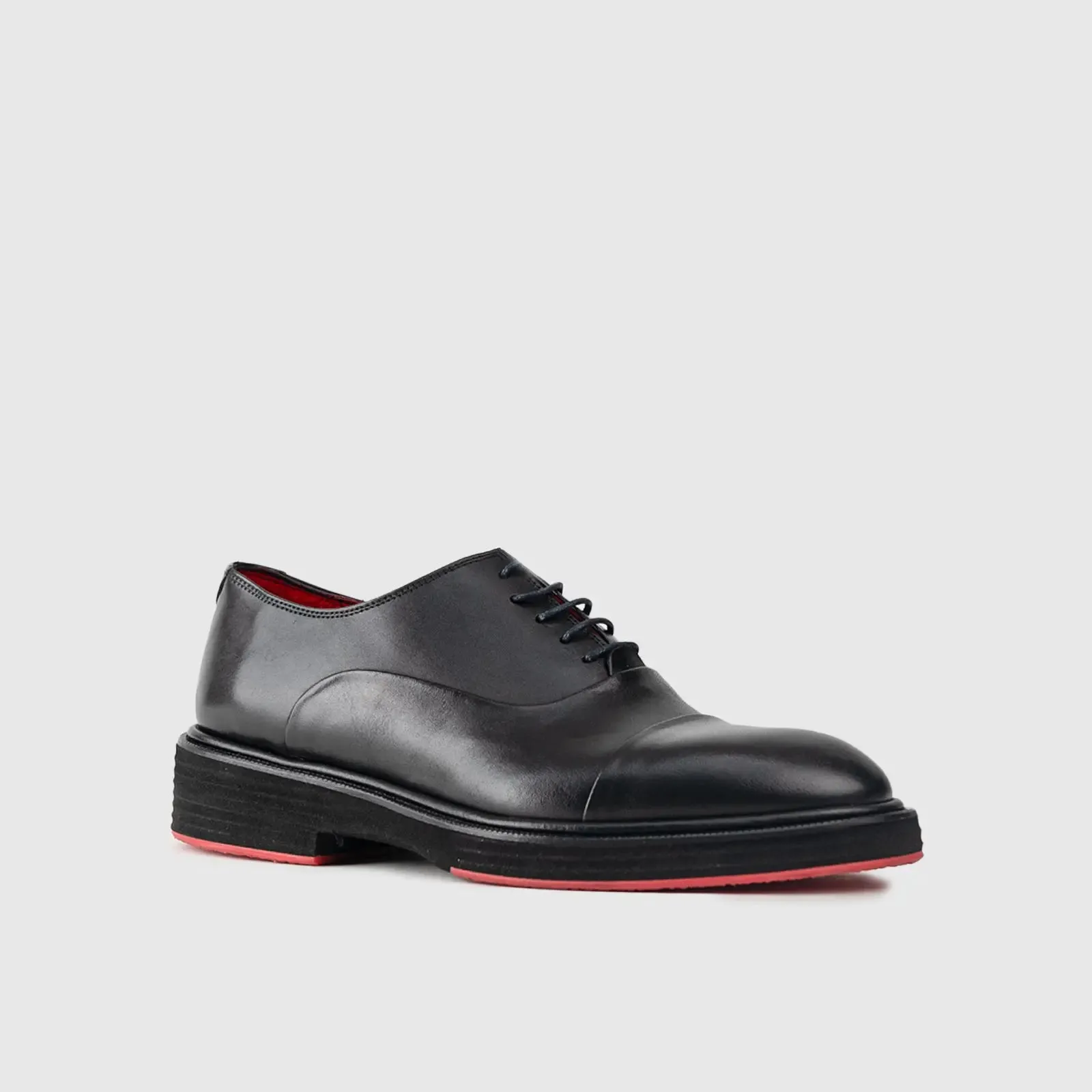 Chunky Sole Dress Oxfords 0238 Black Matt