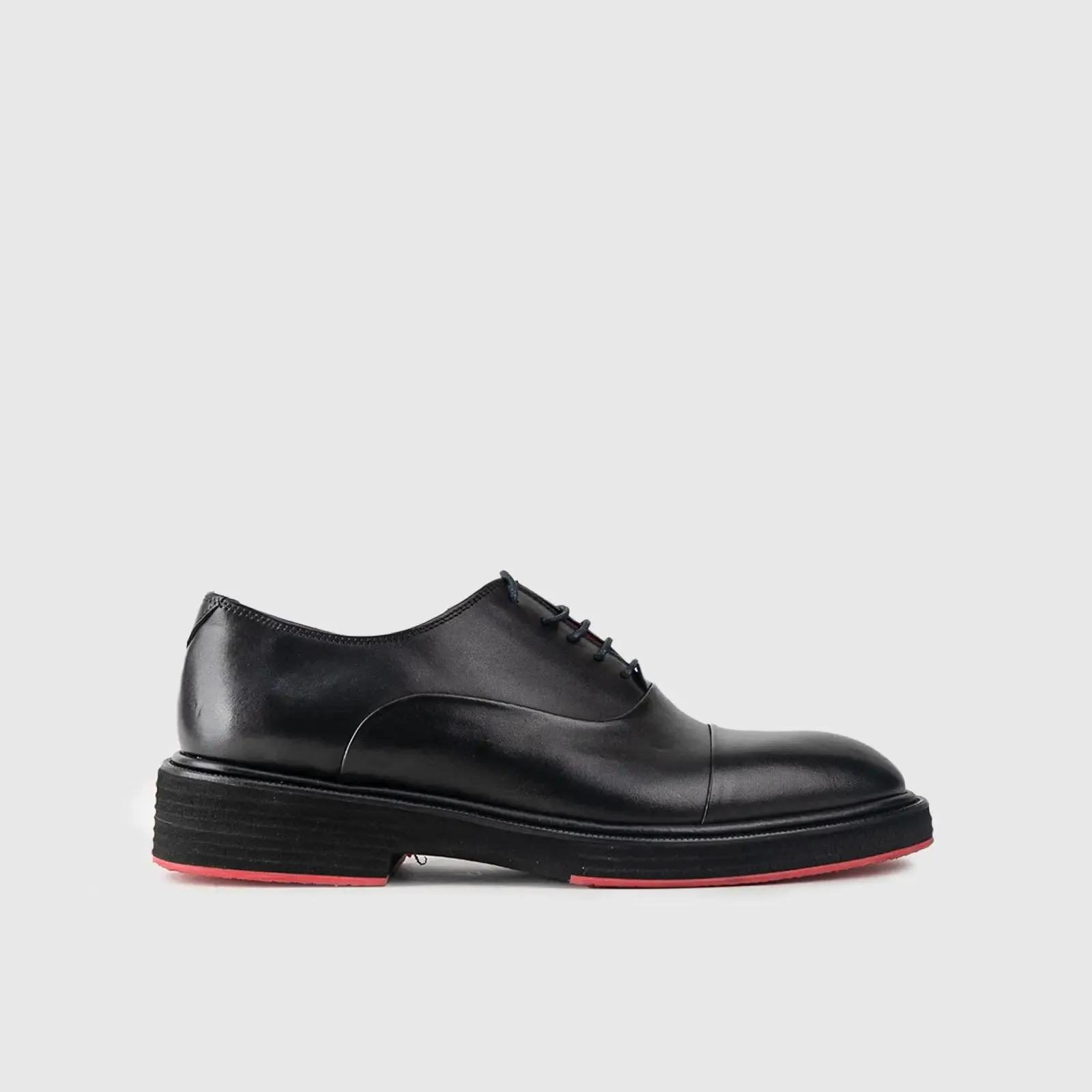 Chunky Sole Dress Oxfords 0238 Black Matt