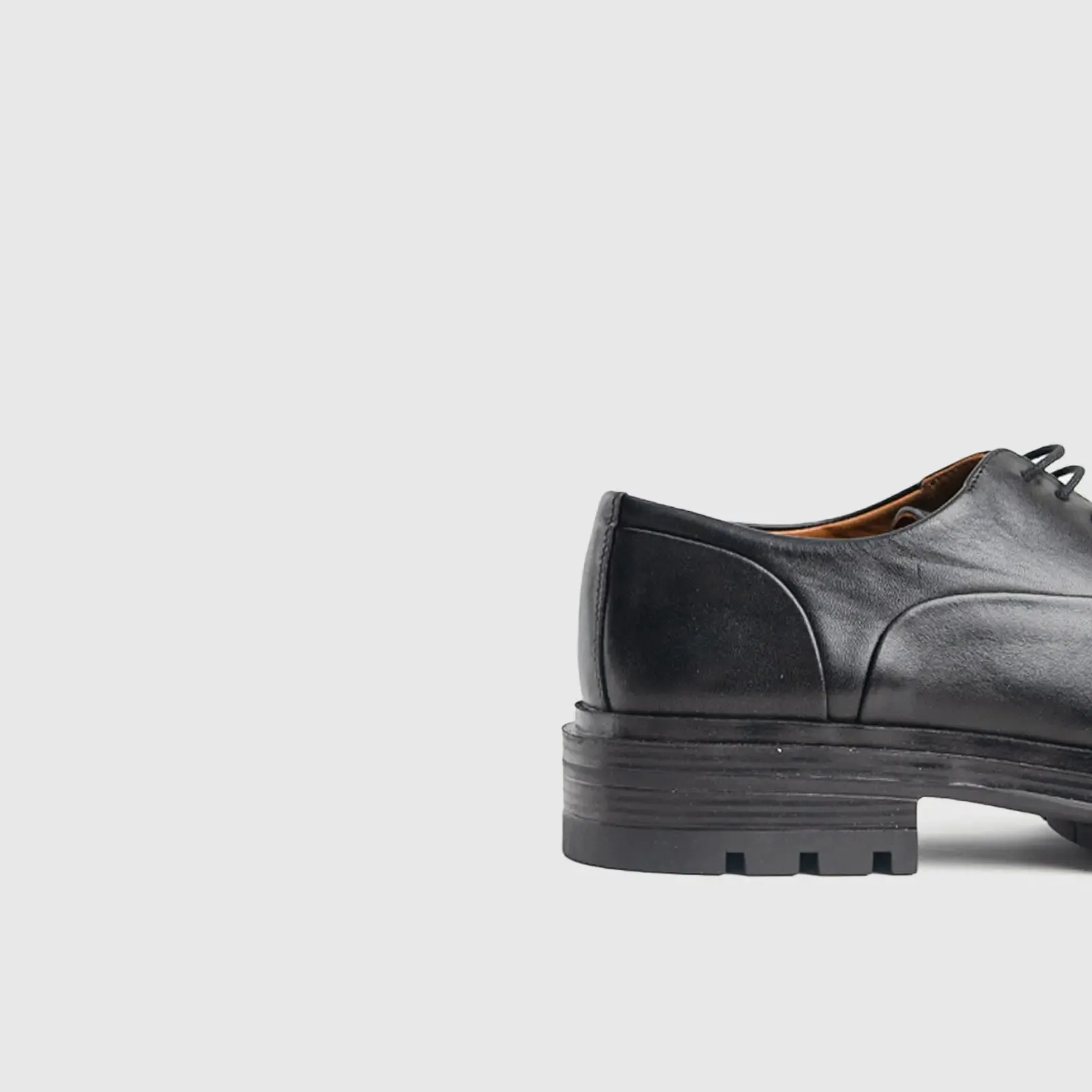 Chunky Sole Dress Oxfords Black 4010