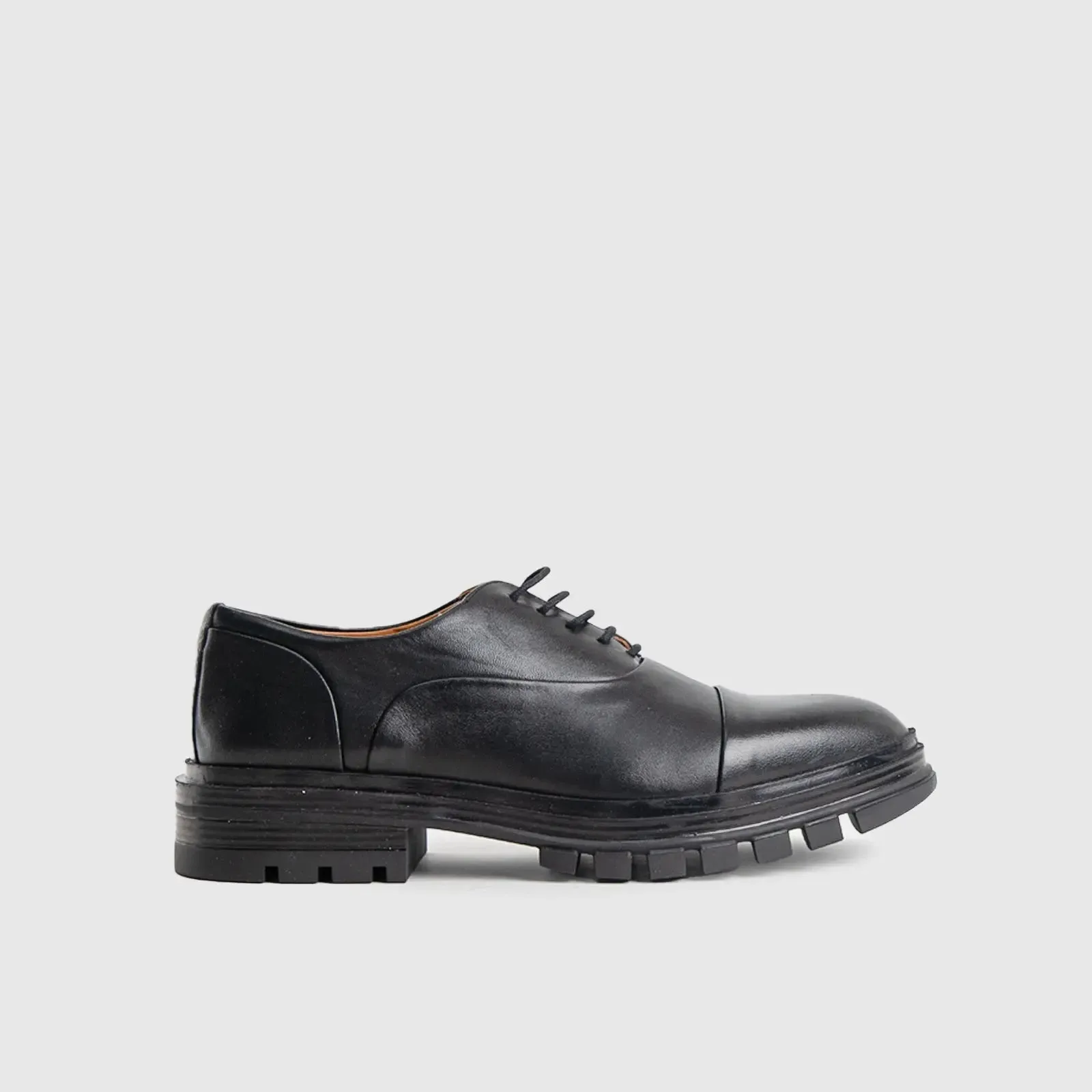 Chunky Sole Dress Oxfords Black 4010