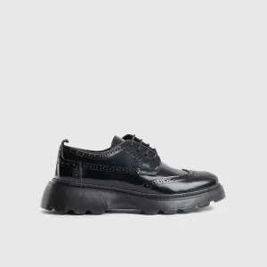 Chunky Sole Dress Oxfords Black 4460