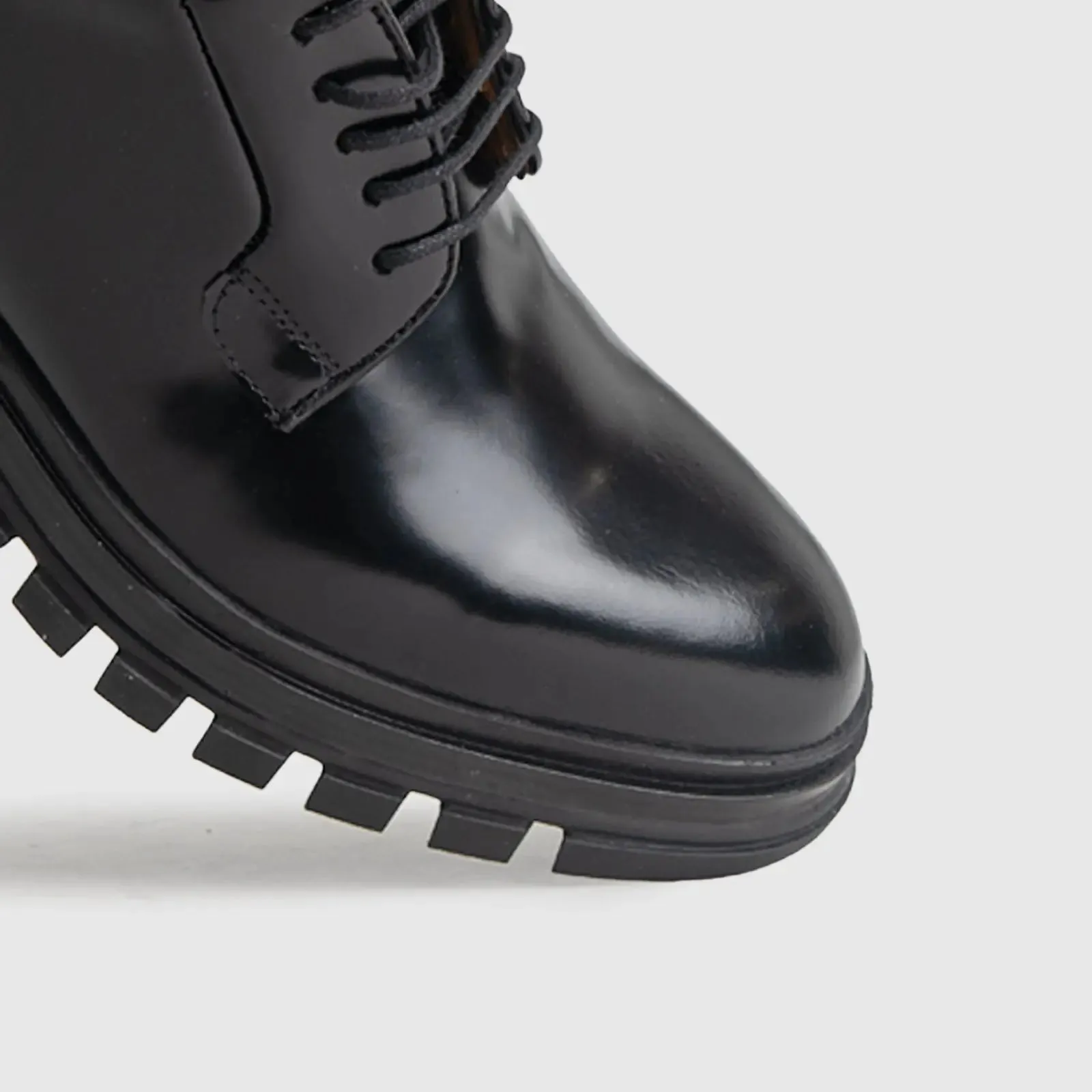 Chunky Sole Dress Oxfords Black 4911