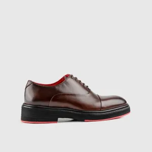 Chunky Sole Dress Oxfords Brown 0238