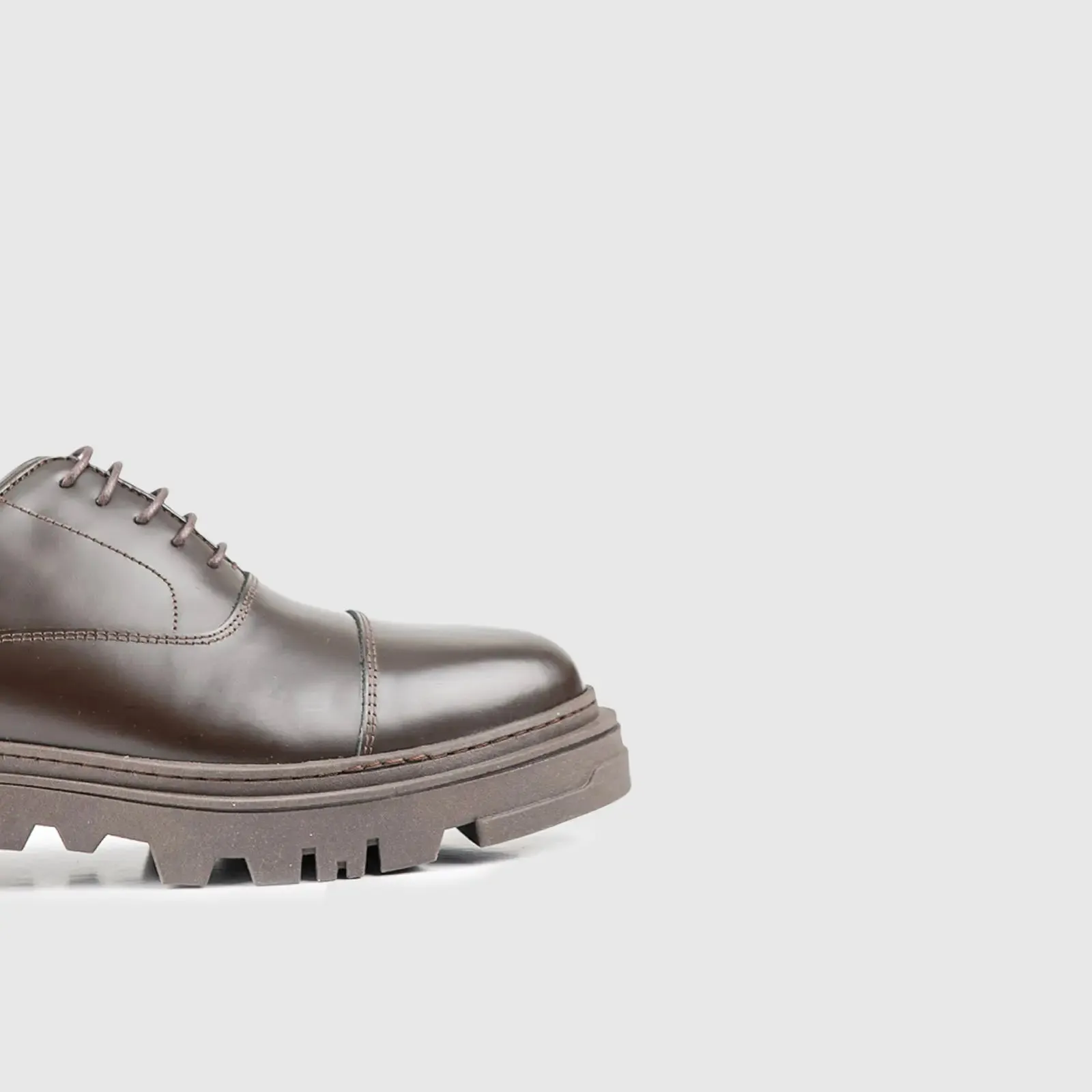 Chunky Sole Oxfords Brown 3308