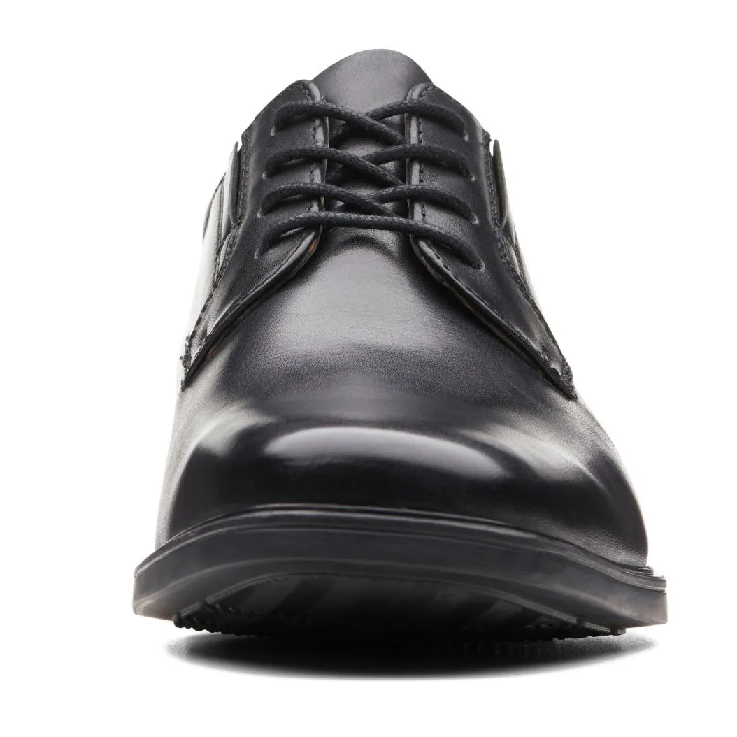 Clarks Men's Tilden Plain Black Oxford Shoes