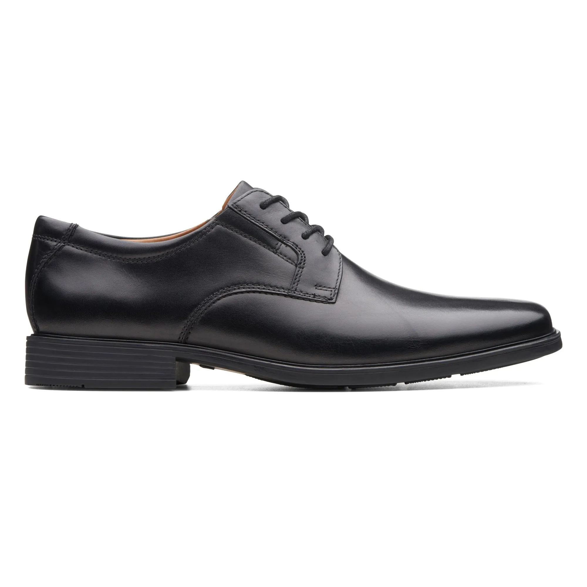 Clarks Men's Tilden Plain Black Oxford Shoes