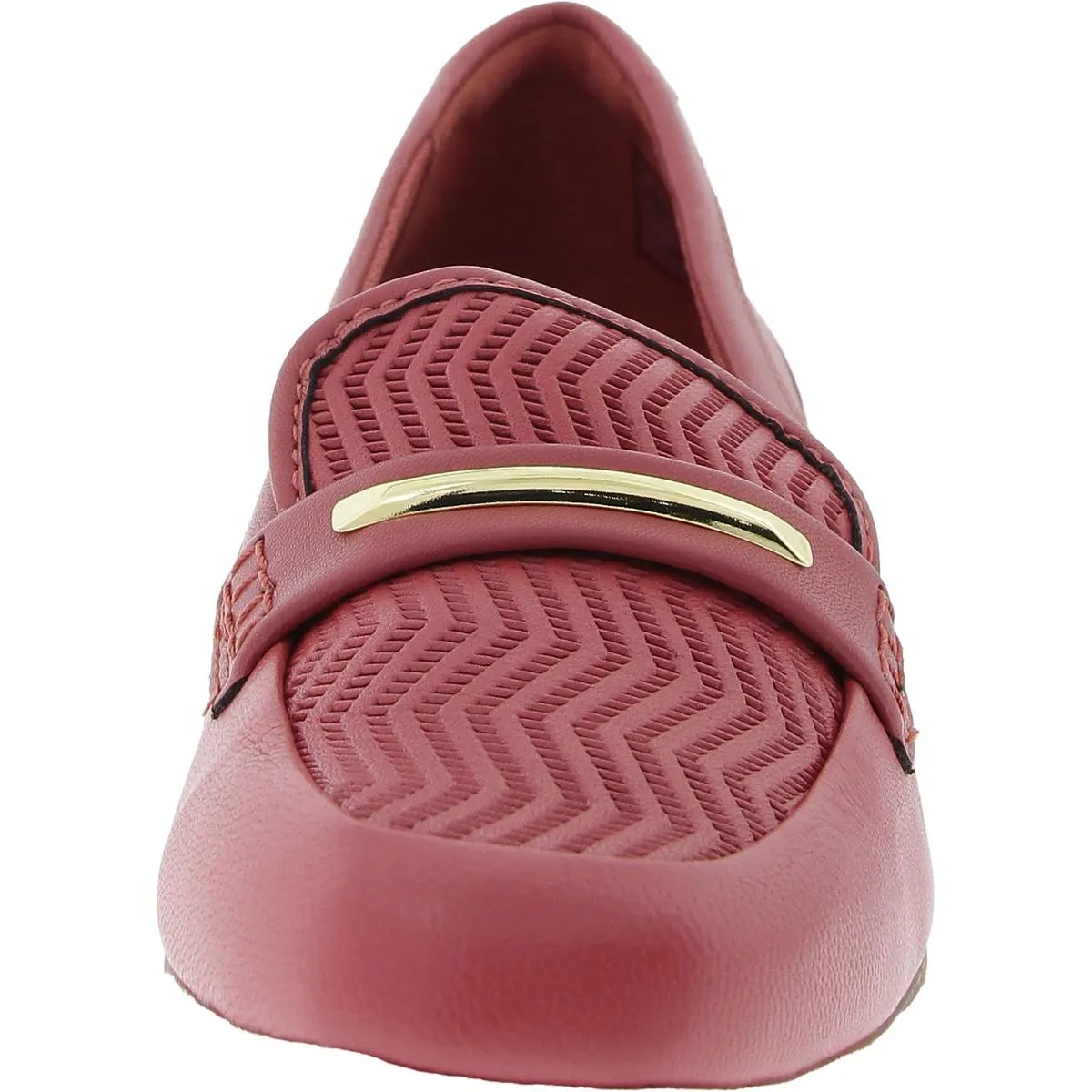 Clarks Womens 26177194 Block Heel Leather Loafer Heels