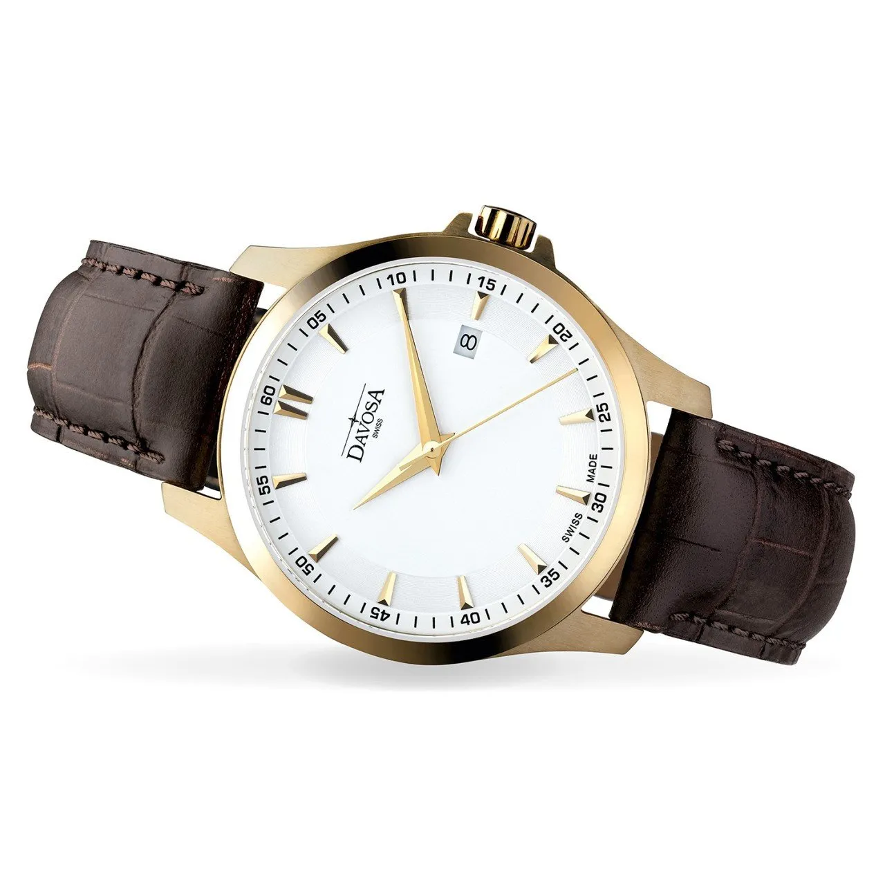 Classic Quartz Swiss-Made White Gold Executive Watch 16246715