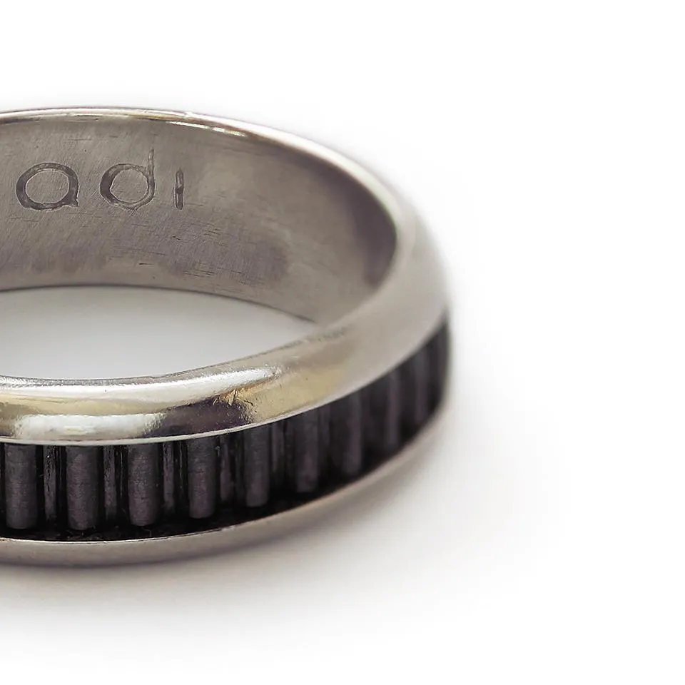 Coil- black promise rings for couples