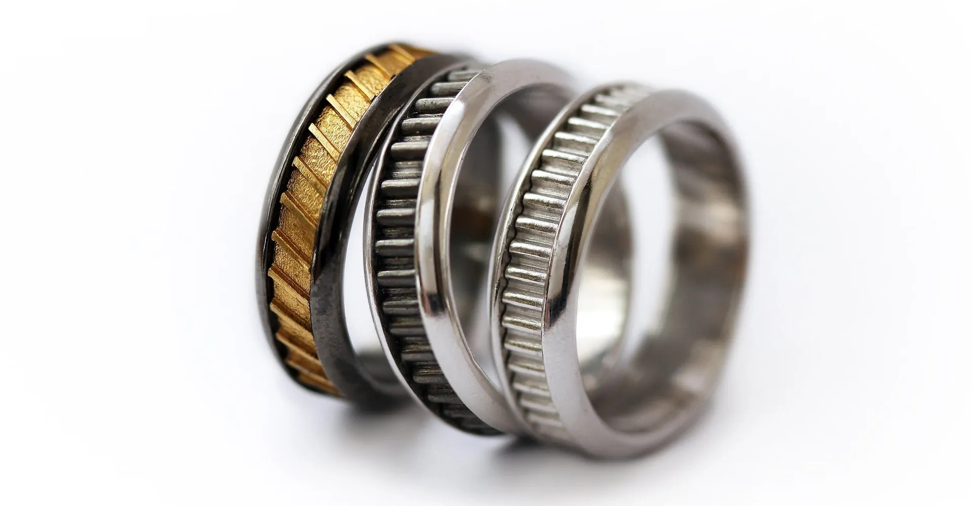 Coil- black promise rings for couples