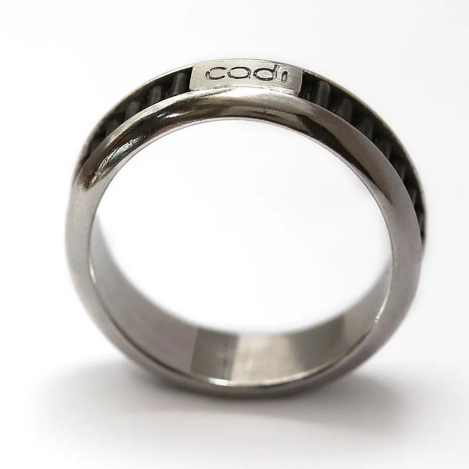 Coil- black promise rings for couples