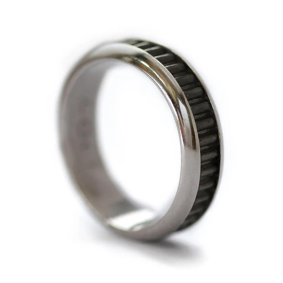 Coil- black promise rings for couples