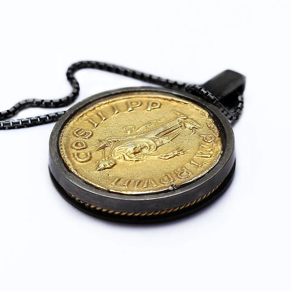 Coin and jewelry - Roman coin jewelry