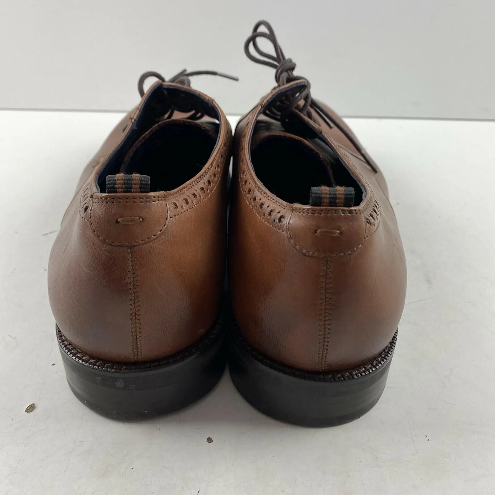 Cole Haan Jefferson Grand 2.0 Brown Leather Lace Up Plain Toe Oxfords Men’s 12 M