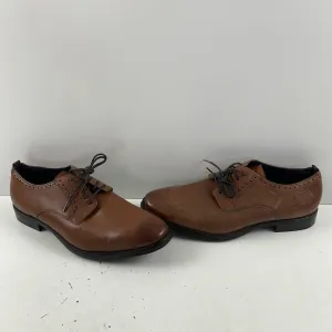 Cole Haan Jefferson Grand 2.0 Brown Leather Lace Up Plain Toe Oxfords Men’s 12 M