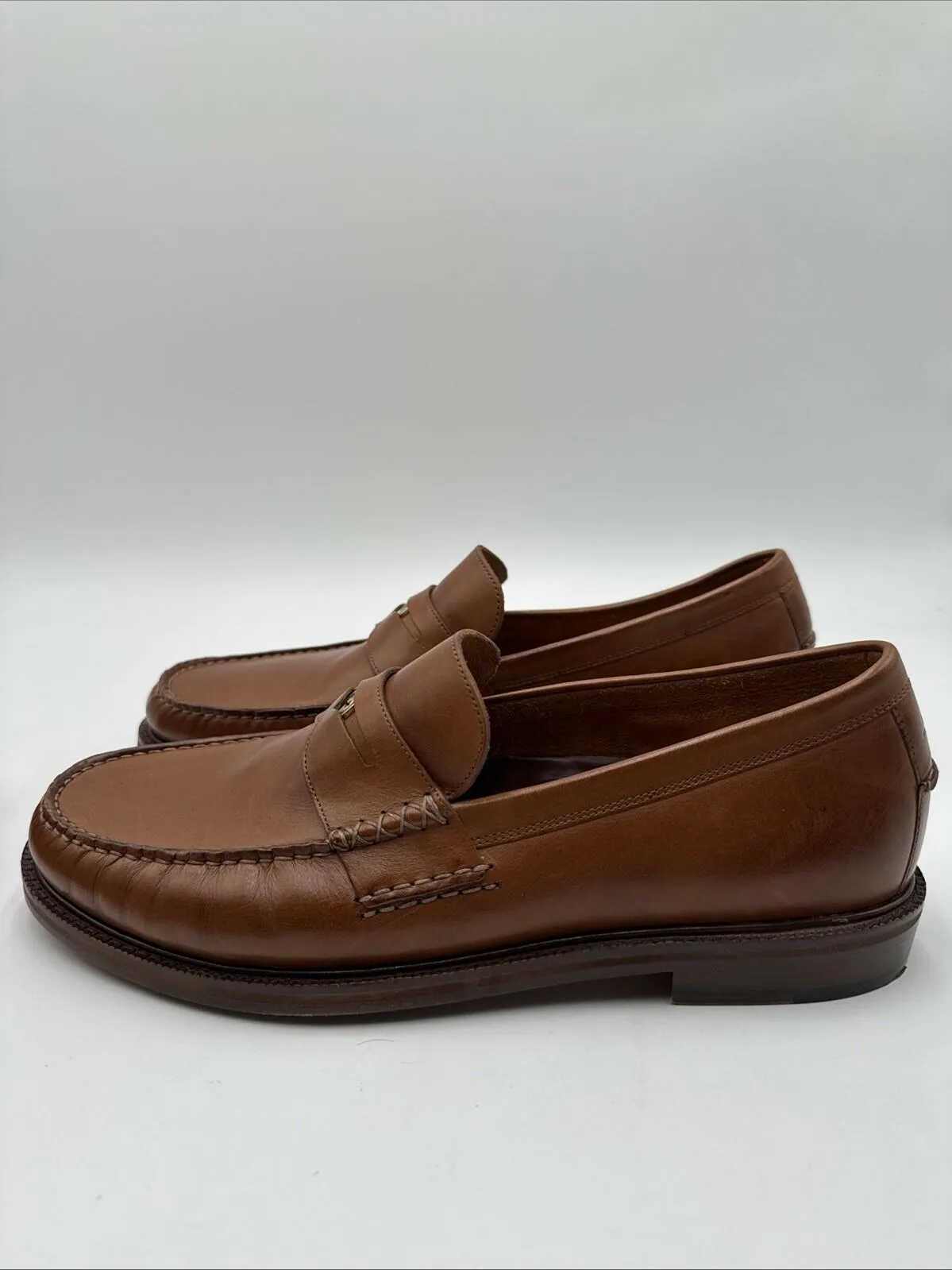 Cole Haan Men's American Classics Pinch Penny Loafer Brown Leather Size 11.5 - Very Good