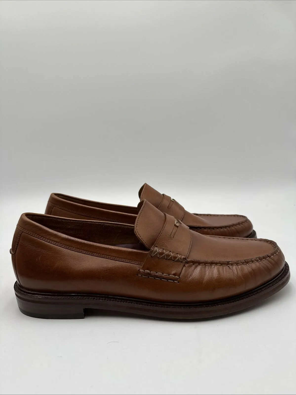 Cole Haan Men's American Classics Pinch Penny Loafer Brown Leather Size 11.5 - Very Good