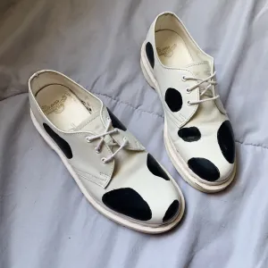 Cow Print Dr. Marten's Oxfords