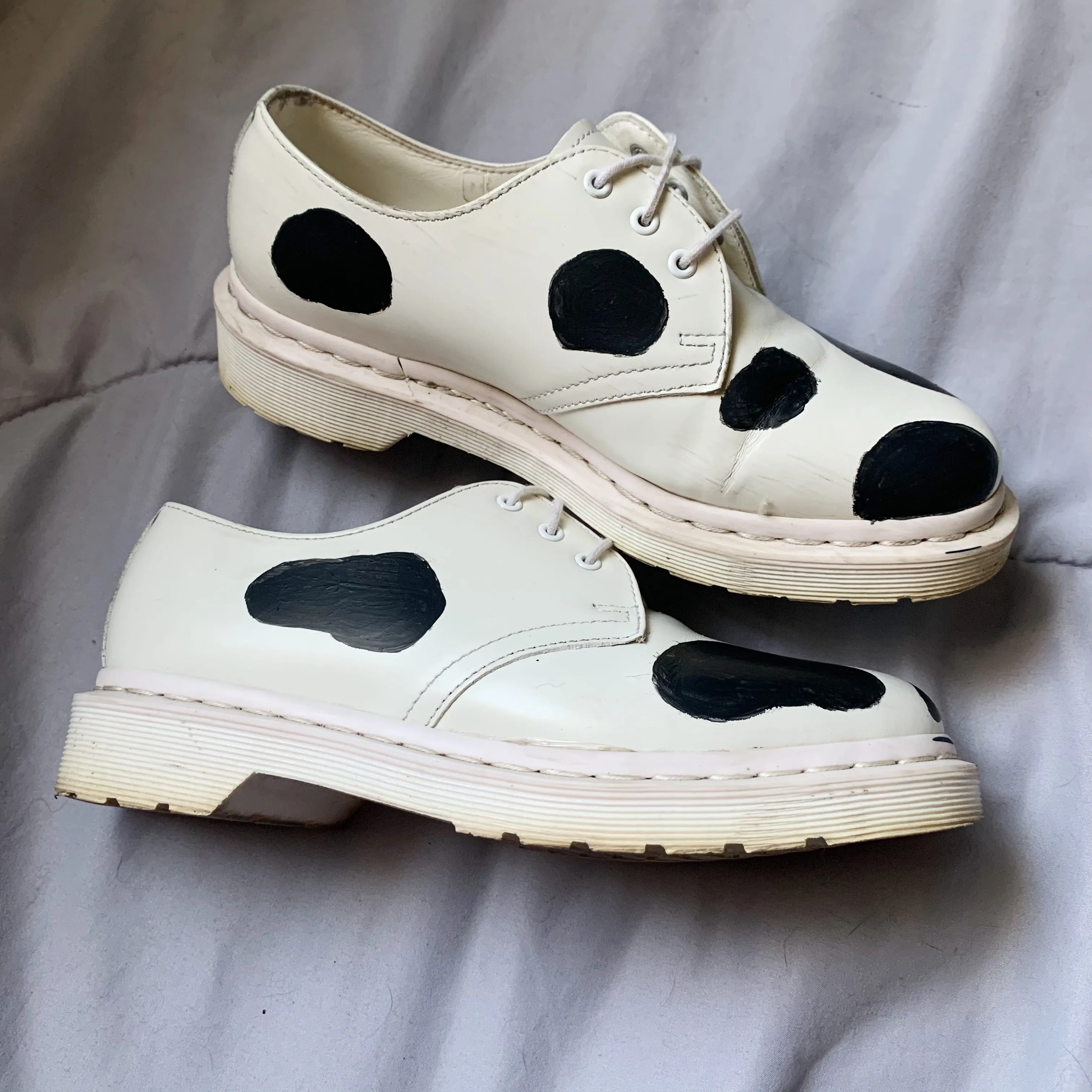 Cow Print Dr. Marten's Oxfords