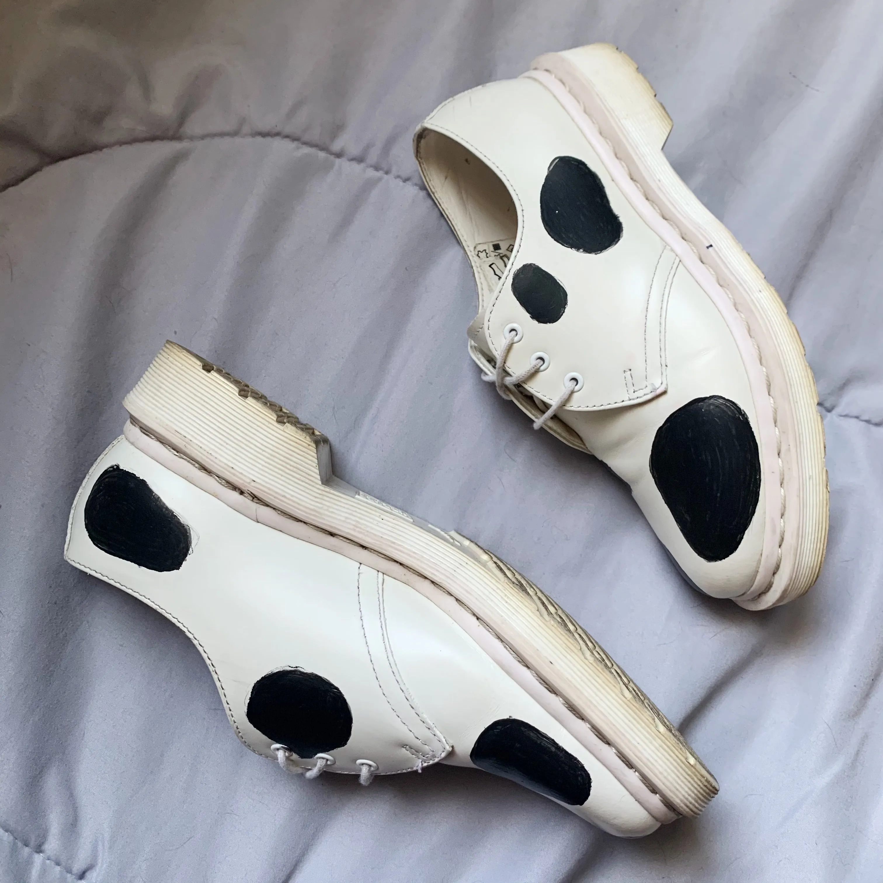 Cow Print Dr. Marten's Oxfords