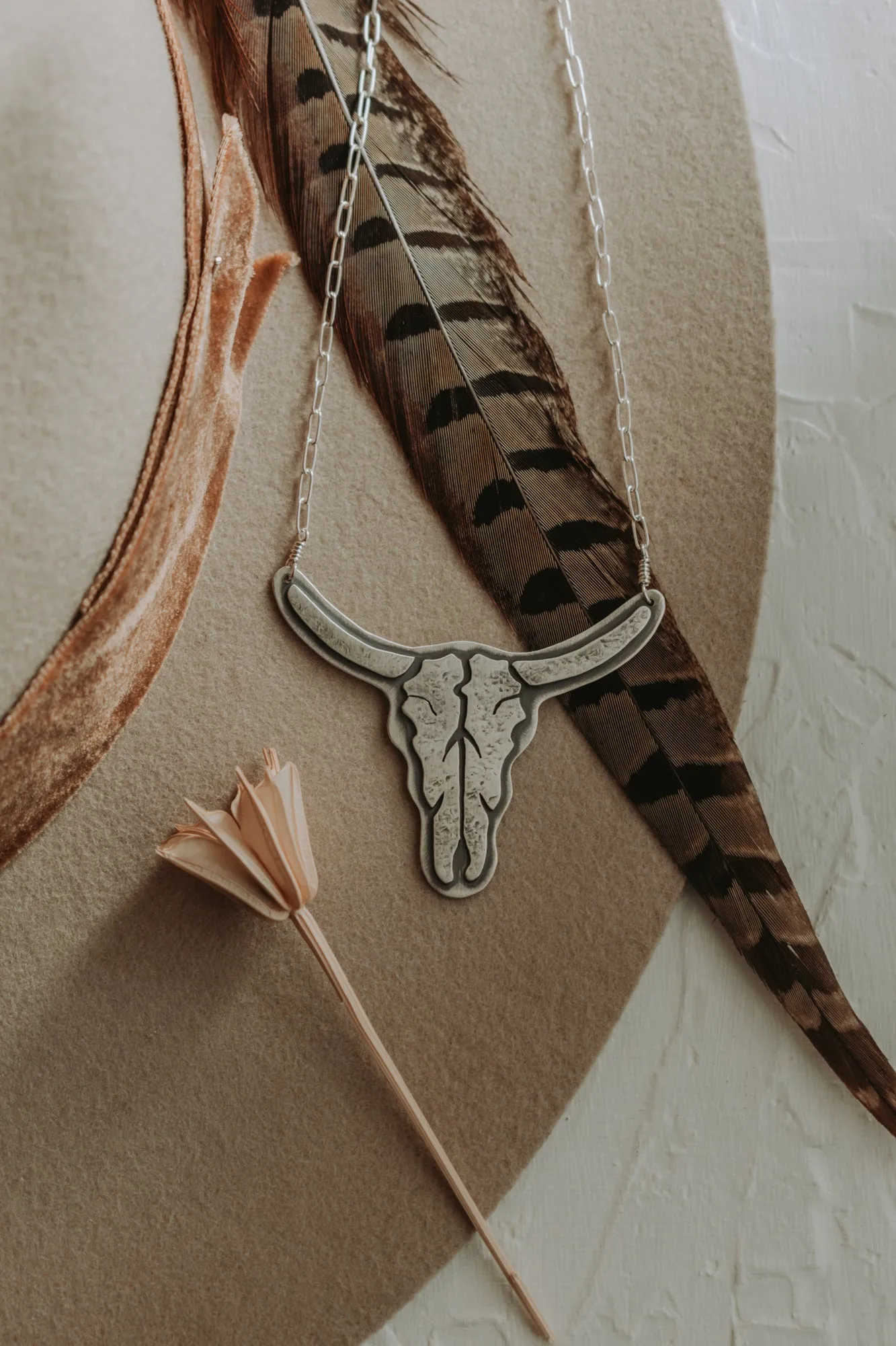 Cow Skull Necklace