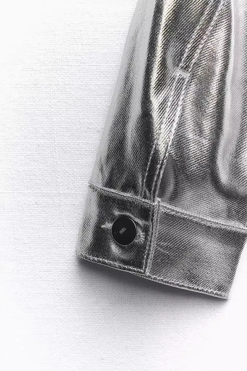 CR3065 Vegan Leather Crop Jacket Outerwear