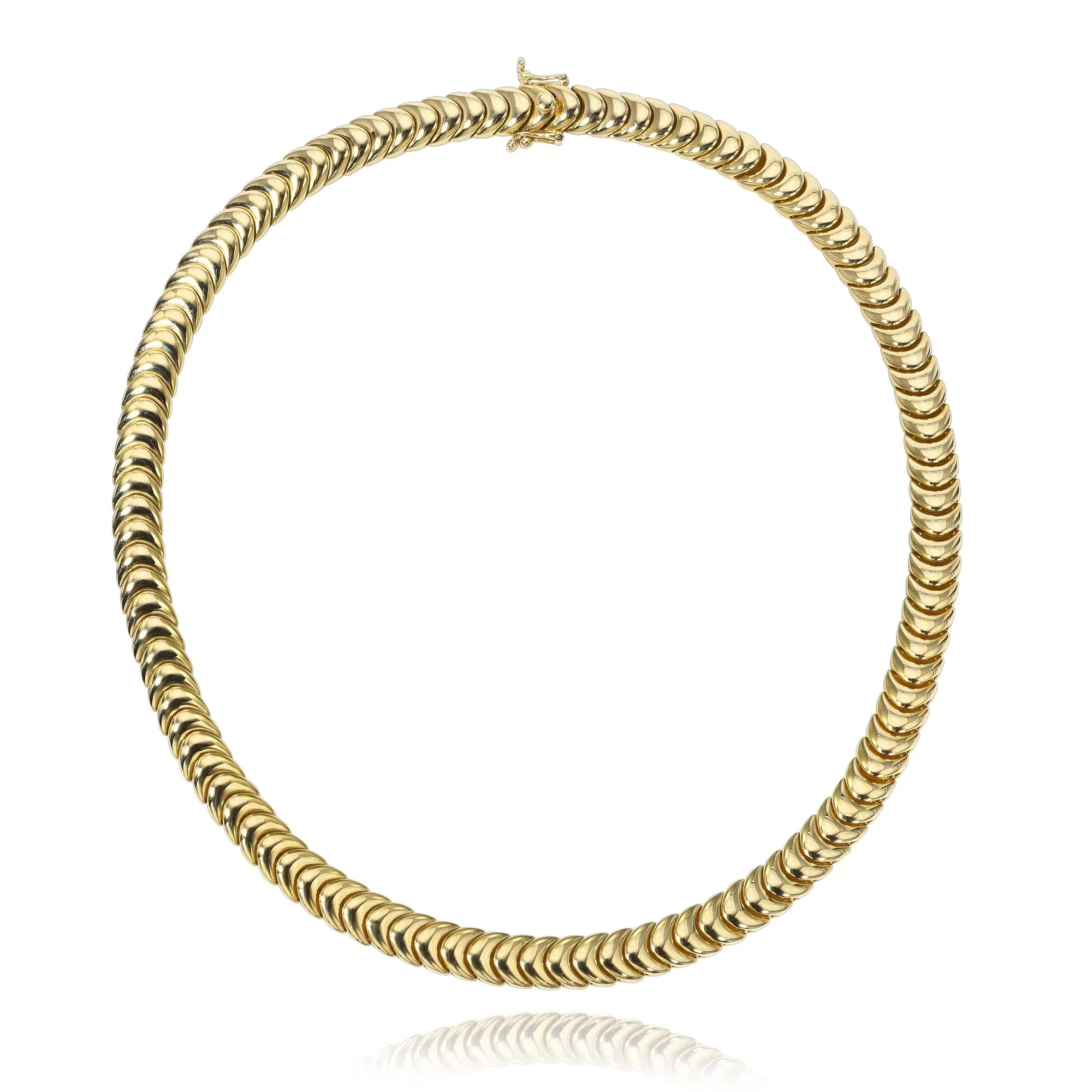 Crescent Moon Chunky Chain Necklace